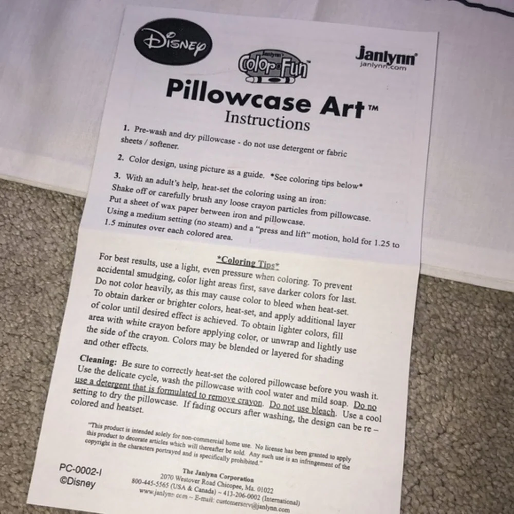 Disney Pirates of‎ the Caribbean coloring Pillowcase Art Standard Party Favors